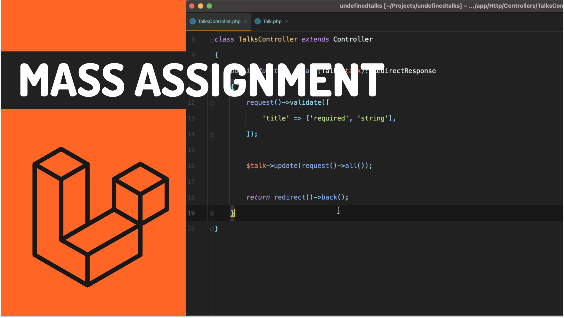 allow mass assignment laravel